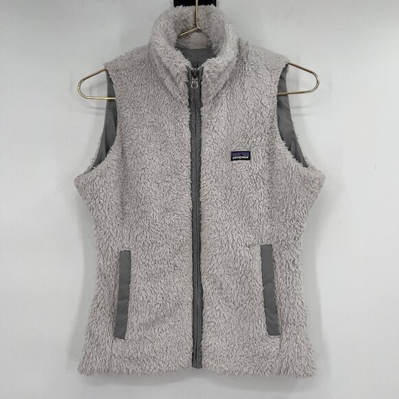 Patagonia Women’s Reversible Los Gatos Fleece Vest Gray Size Small - Picture 1 of 14